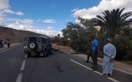 حادث سير مروع في زاكورة يسفر عن وفاة شاب وإصابة صديقه بجروح خطيرة