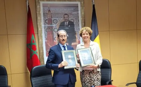 الحسن الداكي يستقبل المدعية الفدرالية البلجيكية لتعزيز التعاون القضائي