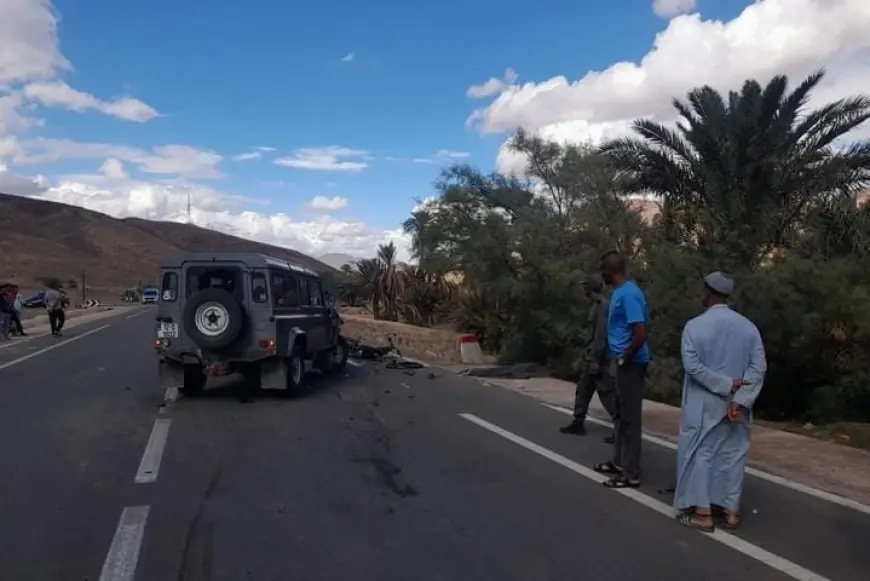 حادث سير مروع في زاكورة يسفر عن وفاة شاب وإصابة صديقه بجروح خطيرة