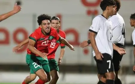 المنتخب المغربي لأقل من 17 سنة يهزم نظيره المصري بخماسية