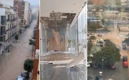 اسبانيا.. شوارع مدينة مالاقا تتنفس تحت الماء جراء عاصفة "دانا" التي اجتاحت إقليم مالاقا