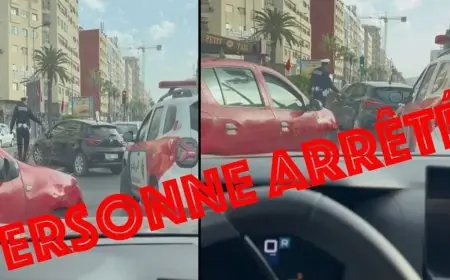 توقيف شاب بالدار البيضاء بعد ارتكابه مخالفة مرورية وتهديده لسلامة مستخدمي الطريق