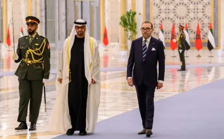 محمد بن زايد يهنئ الملك محمد السادس بمناسبة إستضافة "مونديال 2030"