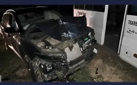 حادث اصطدام مروع ببرشيد يودي بحياة ضابط أمن ويصيب شخصين