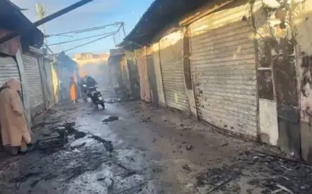 حريق مهول يأتي على سوق الربيع بمراكش