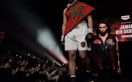 المقاتل المغربي جمال بن صديق يهزم الإستوني يوكو يورجندال