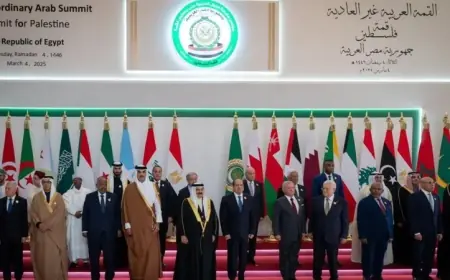 القمة العربية بالقاهرة تتبنى الخطة المصرية لإعادة إعمار غزة