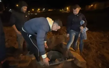 انتشال جثة طفلة جرفتها السيول نواحي بركان