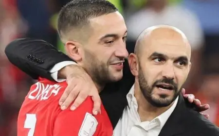 الركراكي يوضح سبب استبعاد زياش من لائحة المنتخب الوطني