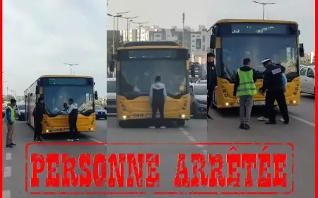 أمن البيضاء يوقف شخصا لعرقلته سير حافلة للنقل العمومي