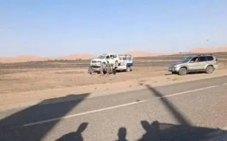 السرعة المفرطة تتسبب في وفاة سائح ومرشد سياحي قرب مرزوكة