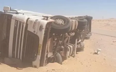 مصرع شاب مغربي وإصابة آخر في حادث سير مروع على طريق انواذيبو - انواكشوط