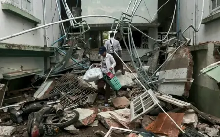 زلزال بورما يخلف أكثر من 1600 قتيل والمجلس العسكري يطلب مساعدة دولية