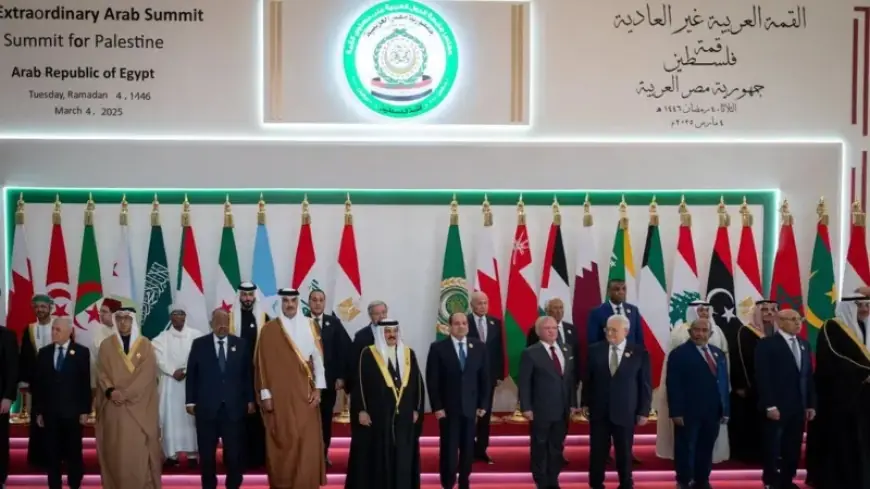 القمة العربية بالقاهرة تتبنى الخطة المصرية لإعادة إعمار غزة