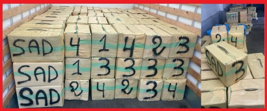 تنسيق أمني يسفر عن ضبط شاحنة محملة بالمخدرات وضبط متورطين
