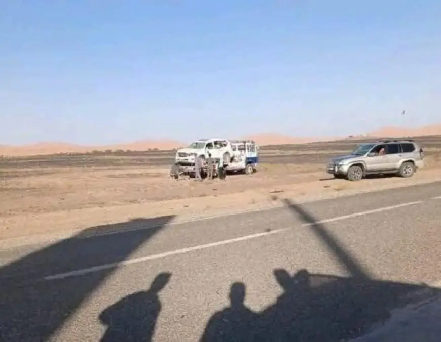 السرعة المفرطة تتسبب في وفاة سائح ومرشد سياحي قرب مرزوكة