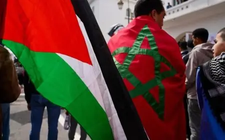 مظاهرات رافضة للحرب المستمرة على غزة بعدد من المدن المغربية