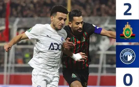 الجيش الملكي يودع دوري أبطال إفريقيا رغم فوزه على بيراميدز المصري
