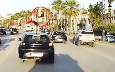 سيارة مسرعة تصطدم بشاب فوق ممر الراجلين بطنجة