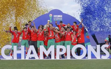 المنتخب المغربي يتوج بكأس افريقيا لأقل من 17 سنة