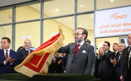 الملك يعطي بالرباط انطلاقة أشغال إنجاز الخط السككي فائق السرعة LGV الرابط بين القنيطرة ومراكش