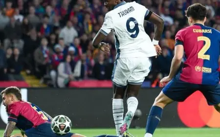 قمة دوري أبطال أوروبا بين برشلونة وانتر ميلان تنتهي بالتعادل