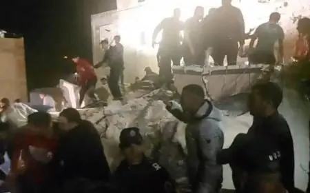 انهيار مبنى سكني من ثلاث طوابق في الحي الحسني بفاس