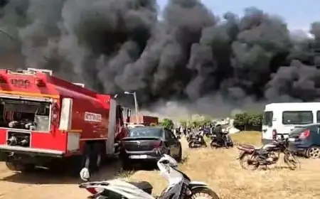 حريق مهول يلتهم مستودع بلاستيك ضواحي المحمدية
