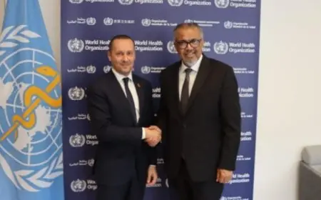 مباحثات ثنائية تجمع الوزير التهراوي مع المدير العام لمنظمة الصحة العالمية