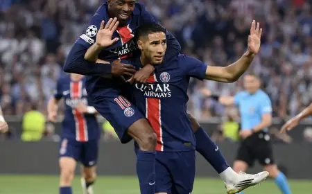 حكيمي يصبح أول لاعب مغربي يسجل في نهائي دوري أبطال أوروبا