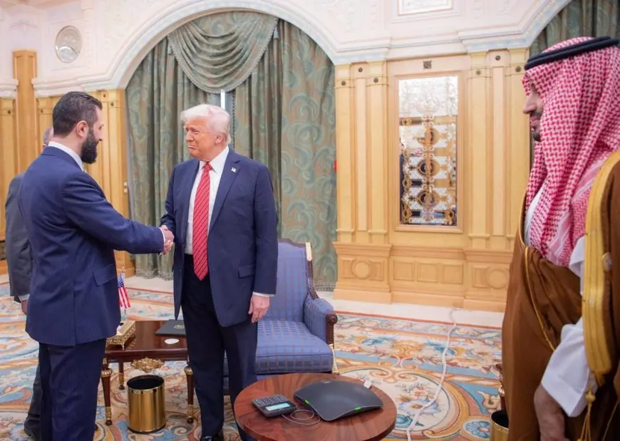 ترامب يلتقي الرئيس السوري في الرياض