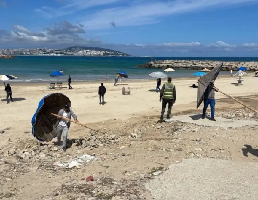 السلطة المحلية بطنجة تشن حملة شرسة لتحرير الملك البحري