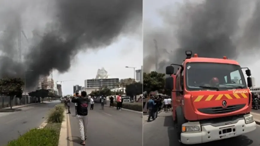 انفجار ضخم يهز القطب المالي بالدار البيضاء بسبب قنينات غاز
