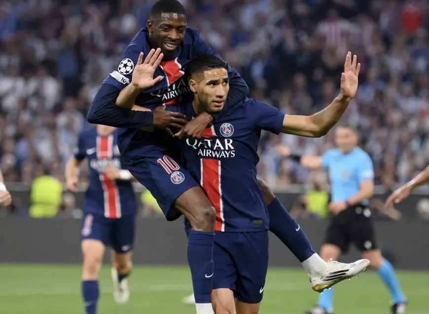 حكيمي يصبح أول لاعب مغربي يسجل في نهائي دوري أبطال أوروبا