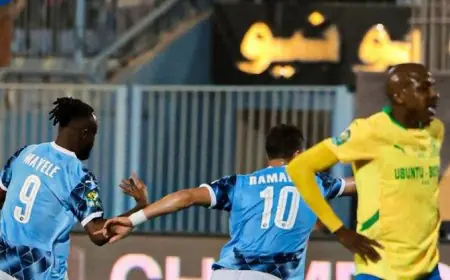 بيراميدز المصري يهزم صانداوز ويتوج بطلا لدوري أبطال افريقيا