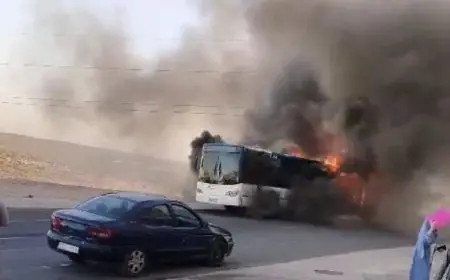 نجاة مصطافين من الموت احتراقا داخل "طوبيس" بالعرائش