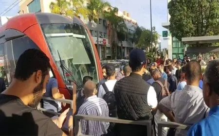 حادث سير يعرقل حركة الترامواي بالدار البيضاء