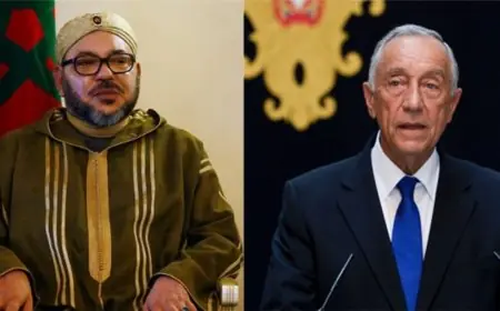 الملك محمد السادس يهنئ رئيس جمهورية البرتغال بمناسبة العيد الوطني لبلاده