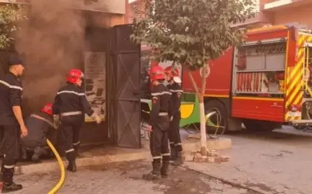 حريق مهول يندلع في محل لبيع الدجاج بالمحمدية دون خسائر بشرية