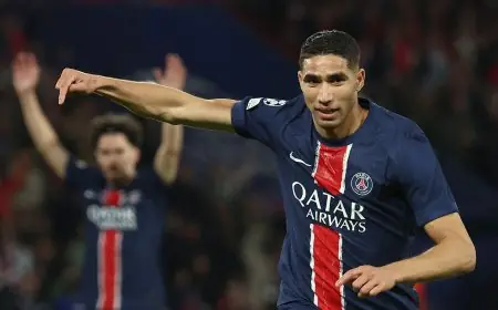 حكيمي ضمن التشكيلة الرسمية لباريس سان جيرمان ضد ريال مدريد