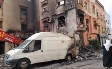 حريق يلتهم محلا لبيع المواد الغذائية بأكادير