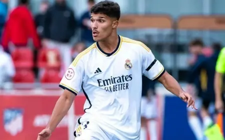 يوسف لخديم يودع ريال مدريد قبل الانضمام إلى ألافيس