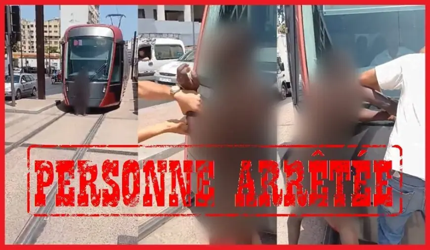 الدار البيضاء.. إيقاف مواطن أجنبي بعد ظهوره في فيديو عاريا بسكة للطرامواي