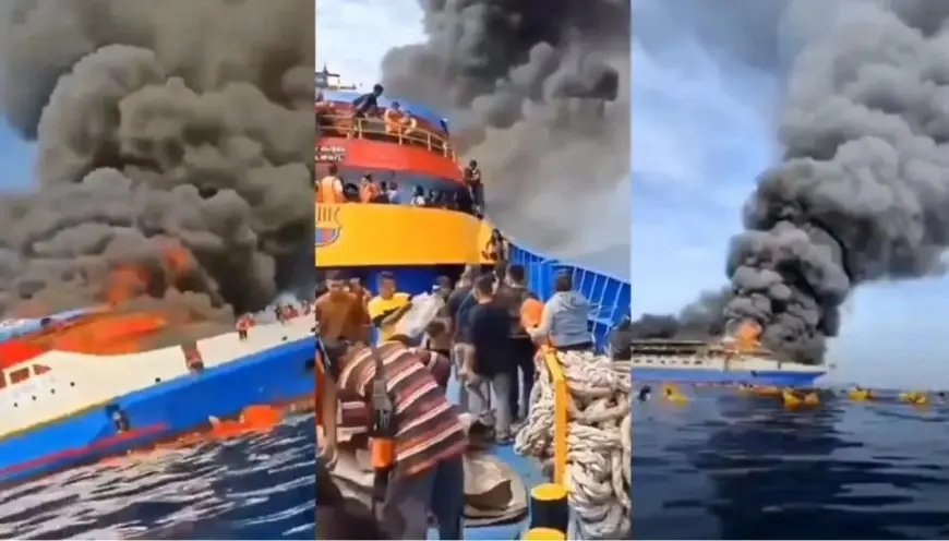 إندونيسيا.. مصرع 5 أشخاص إثر اندلاع حريق في عبارة قبالة سواحل سولاويزي