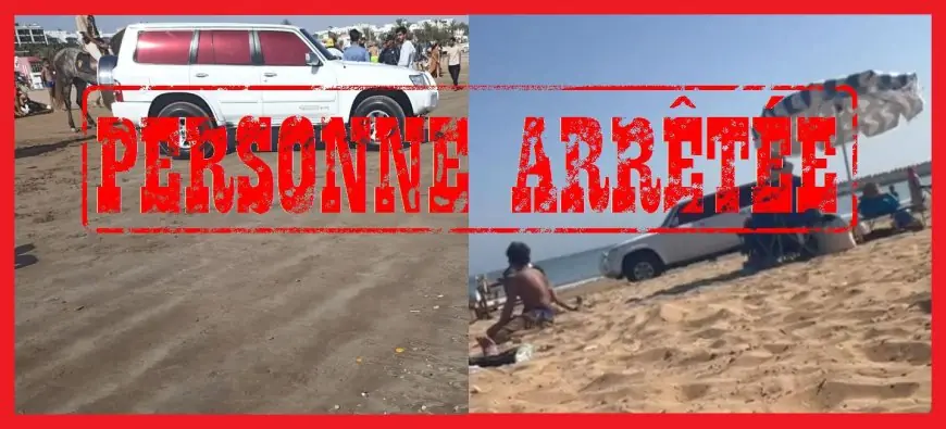 توقيف سائق أجنبي اقتحم شاطئ أكادير بسيارته رباعية الدفع