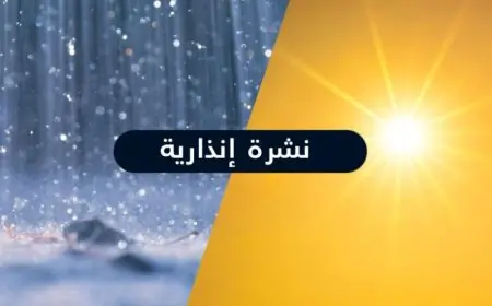 مديرية الأرصاد الجوية تحذر من موجة حر وزخات رعدية بعدد من مناطق المملكة