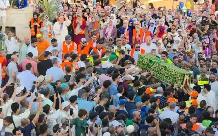 مداغ .. جنازة مهيبة للشيخ مولاي جمال الدين القادري بودشيش (صور)