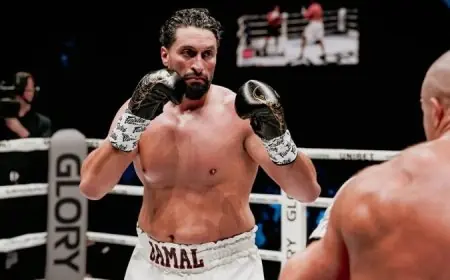المقاتل المغربي جمال بن صديق يخسر نزاله أمام الهولندي ليفي ريغترز في منافساتGlory103″"