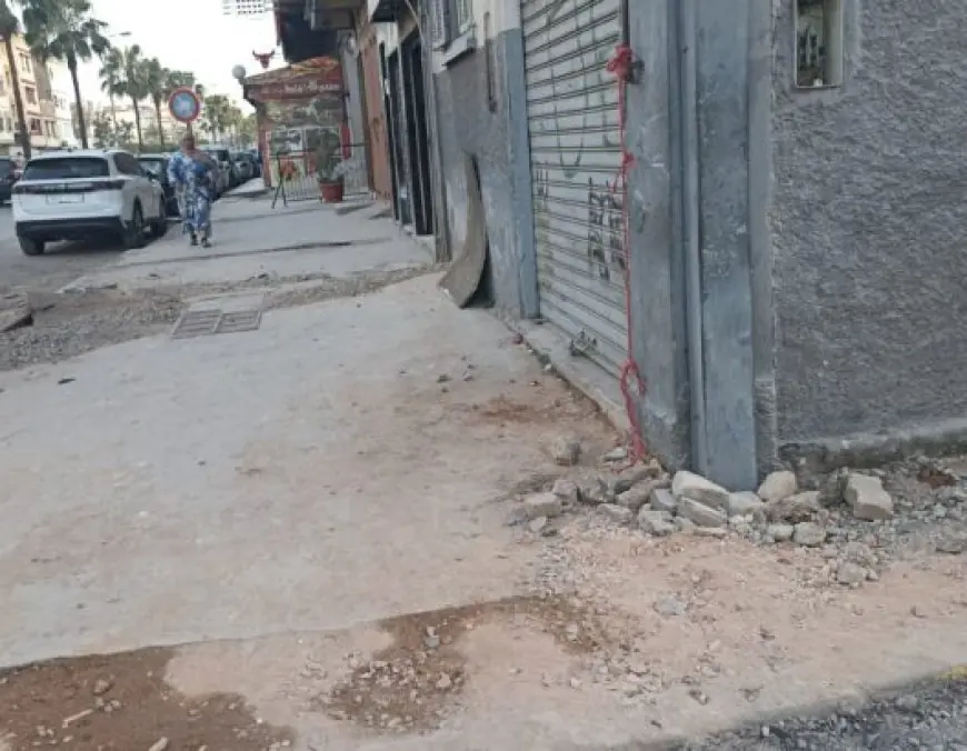 ساكنة ابن امسيك تشتكي تأخر أشغال تحديث البنية التحتية بالدار البيضاء
