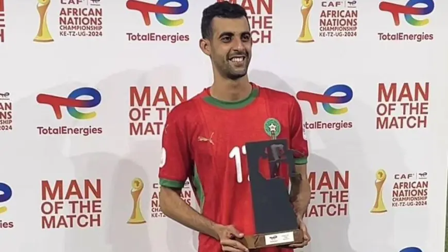 بلعمري يتوج بجائزة أفضل لاعب في نصف نهائي "الشان" أمام السنغال